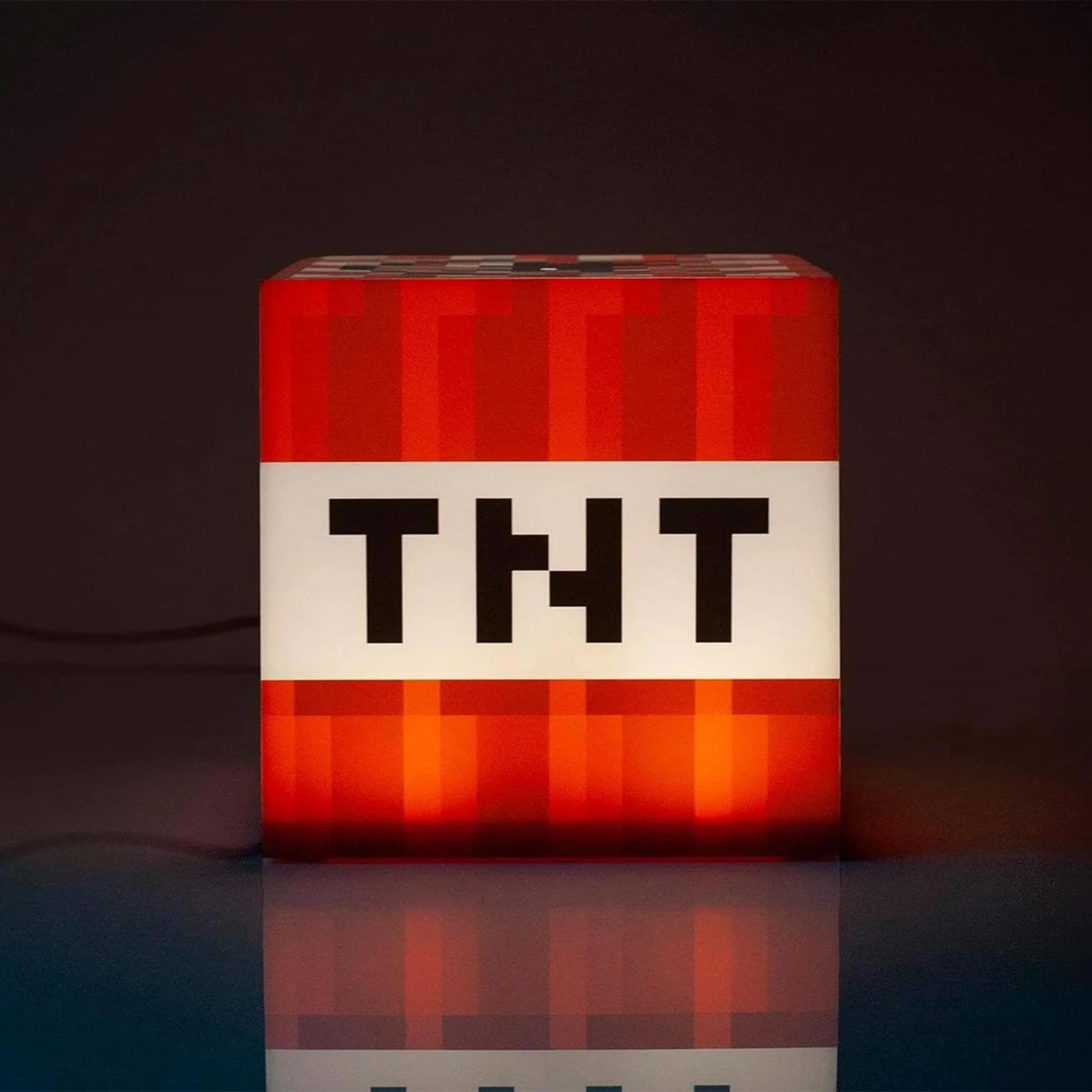 Minecraft 2-Piece Light Bundle | TNT Block Mood Light & Torch LED Lamp
