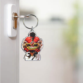 Street Fighter V Ryu Enamel Metal Key Ring