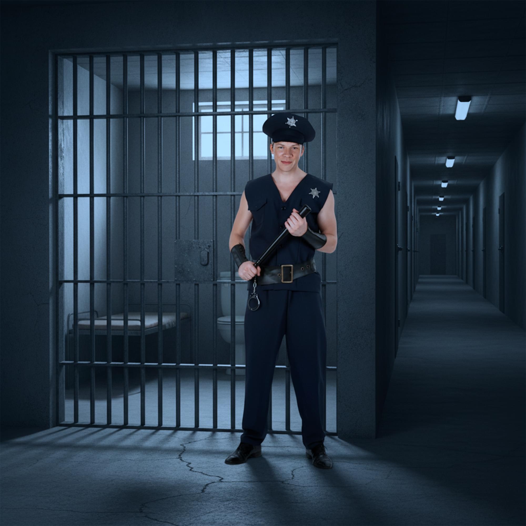 Policeman Chest, Waist Adult Costume