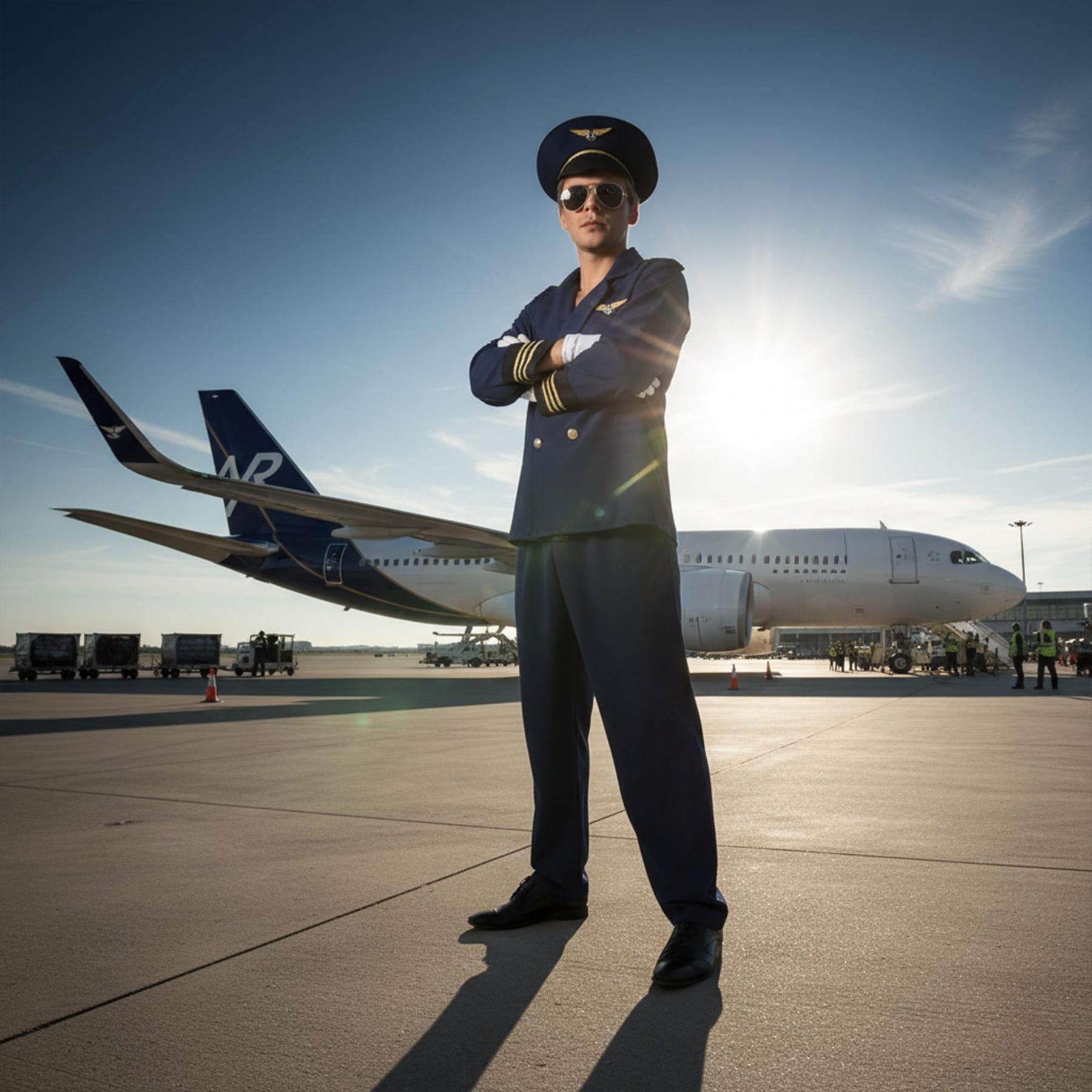 Flight Captain Std Adult Costume