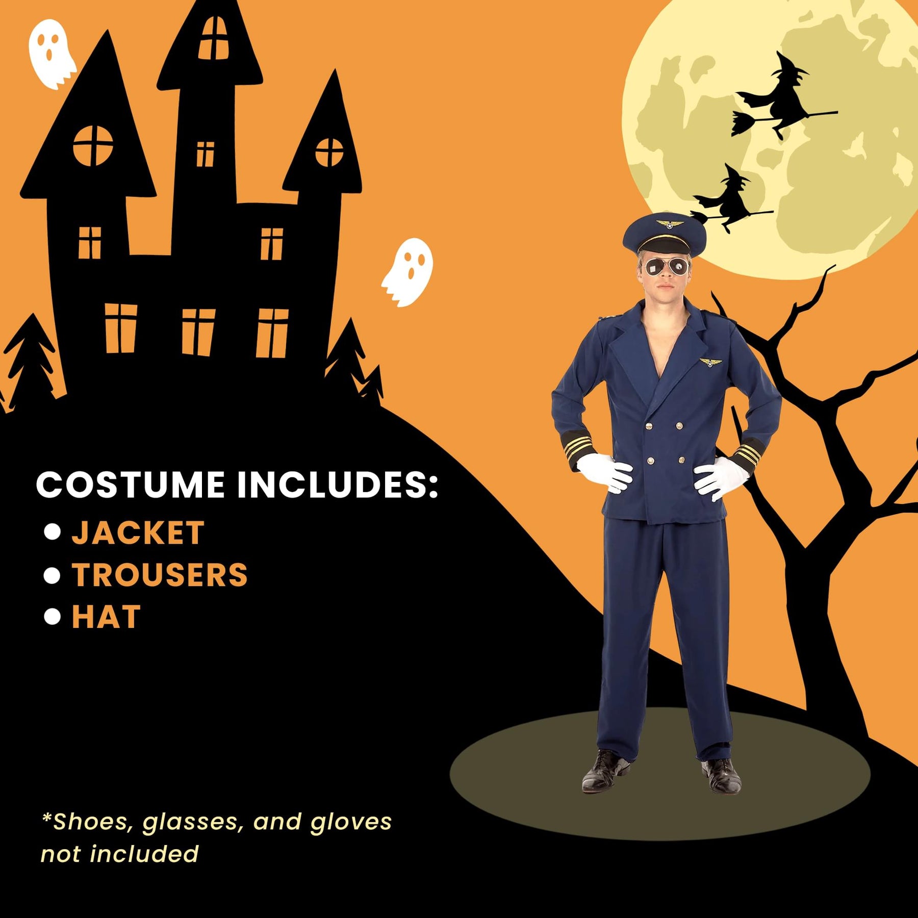 Flight Captain Std Adult Costume