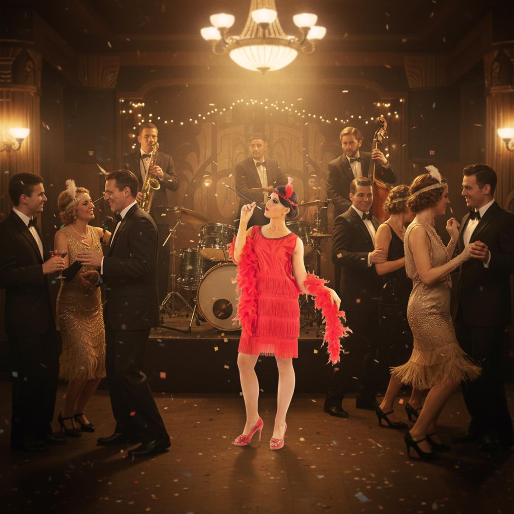 Roaring 20s Flapper Red Costume Accessory