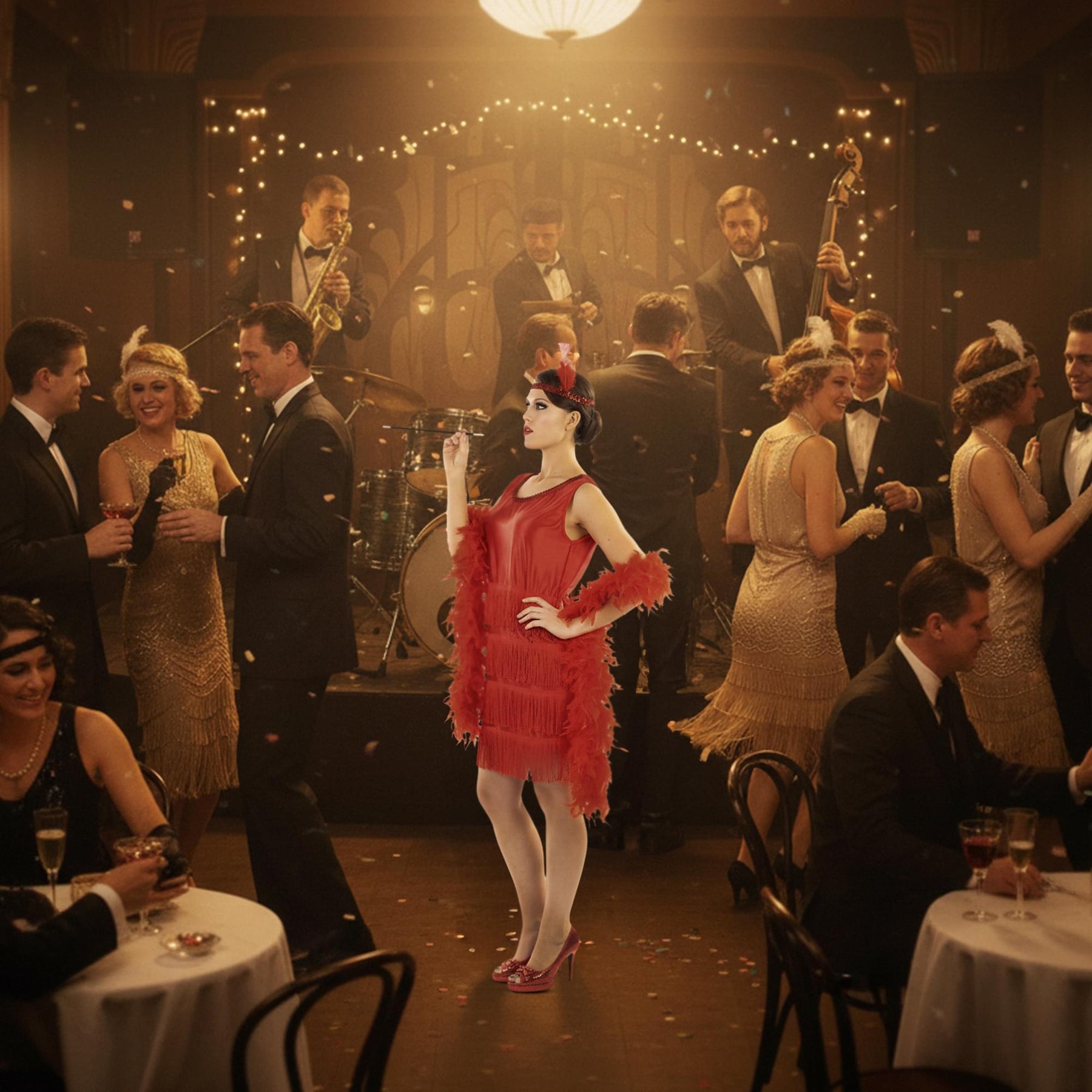 Roaring 20s Flapper Red Costume Accessory