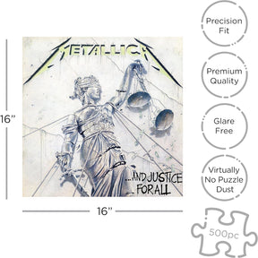 Metallica And Justice For All 500 Piece Jigsaw Puzzle