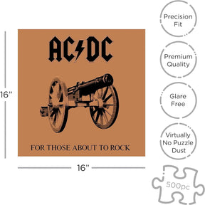 AC/DC For Those About To Rock 500 Piece Jigsaw Puzzle