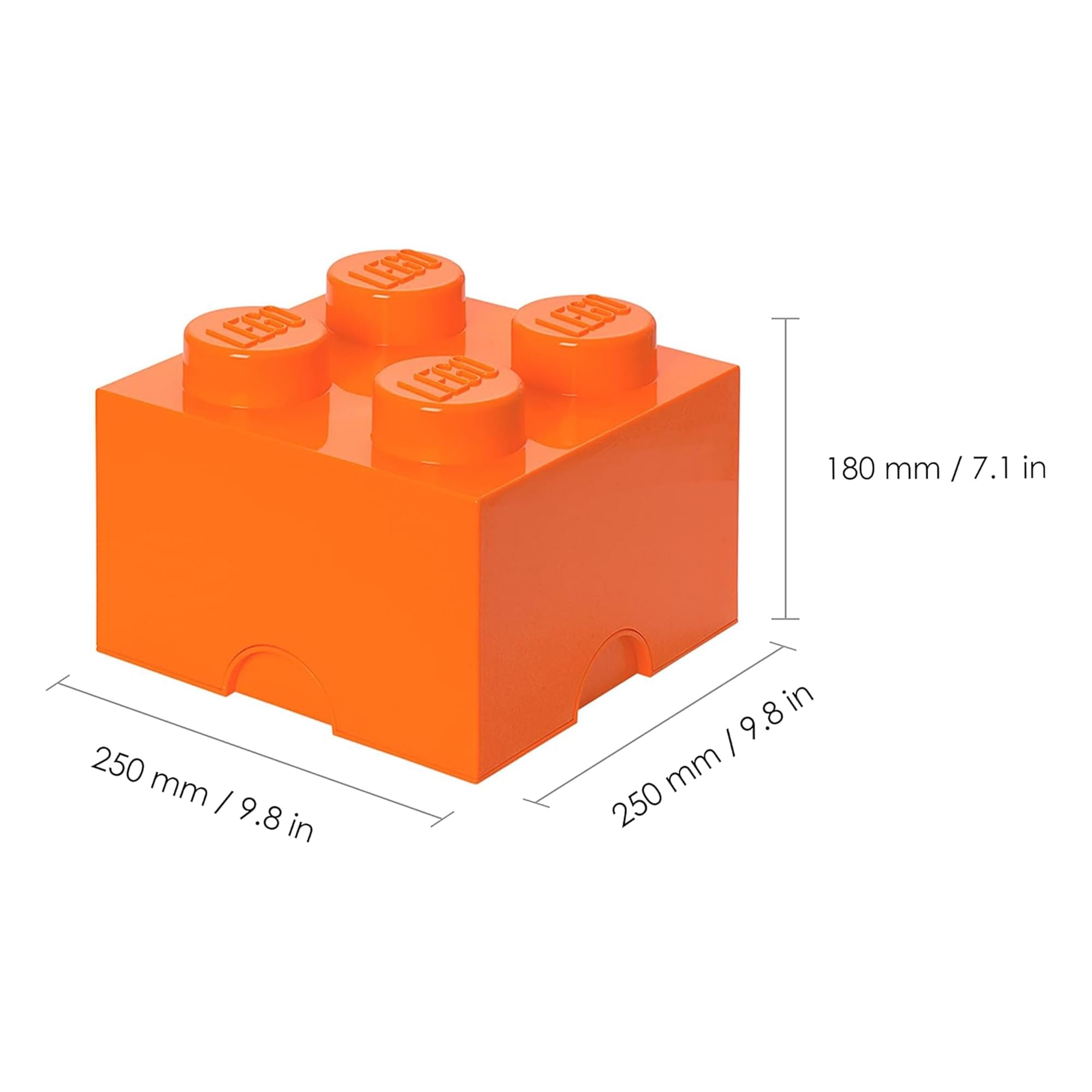 LEGO Storage Brick 4, Bright Orange