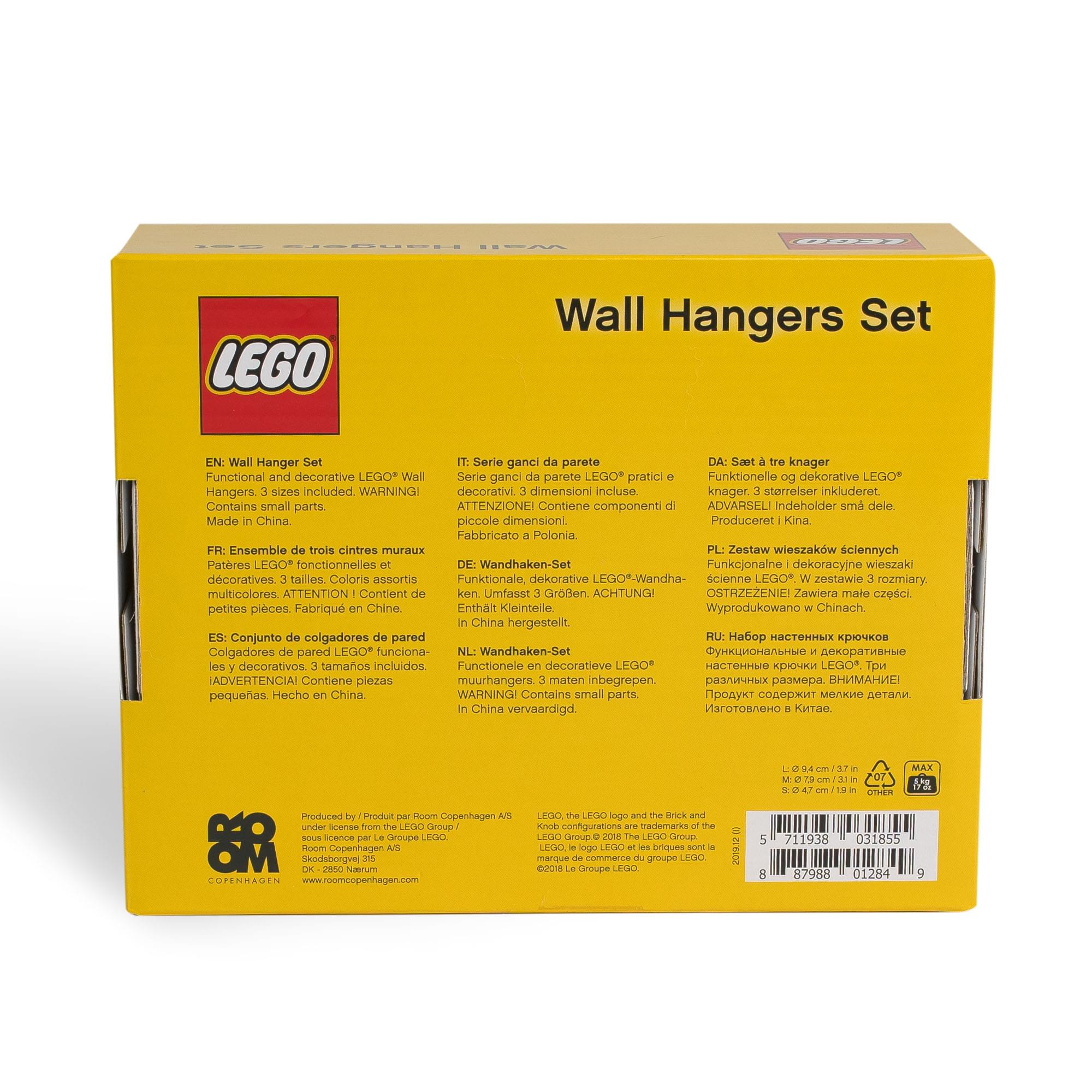 LEGO Wall Hanger Set | White | Black | Grey