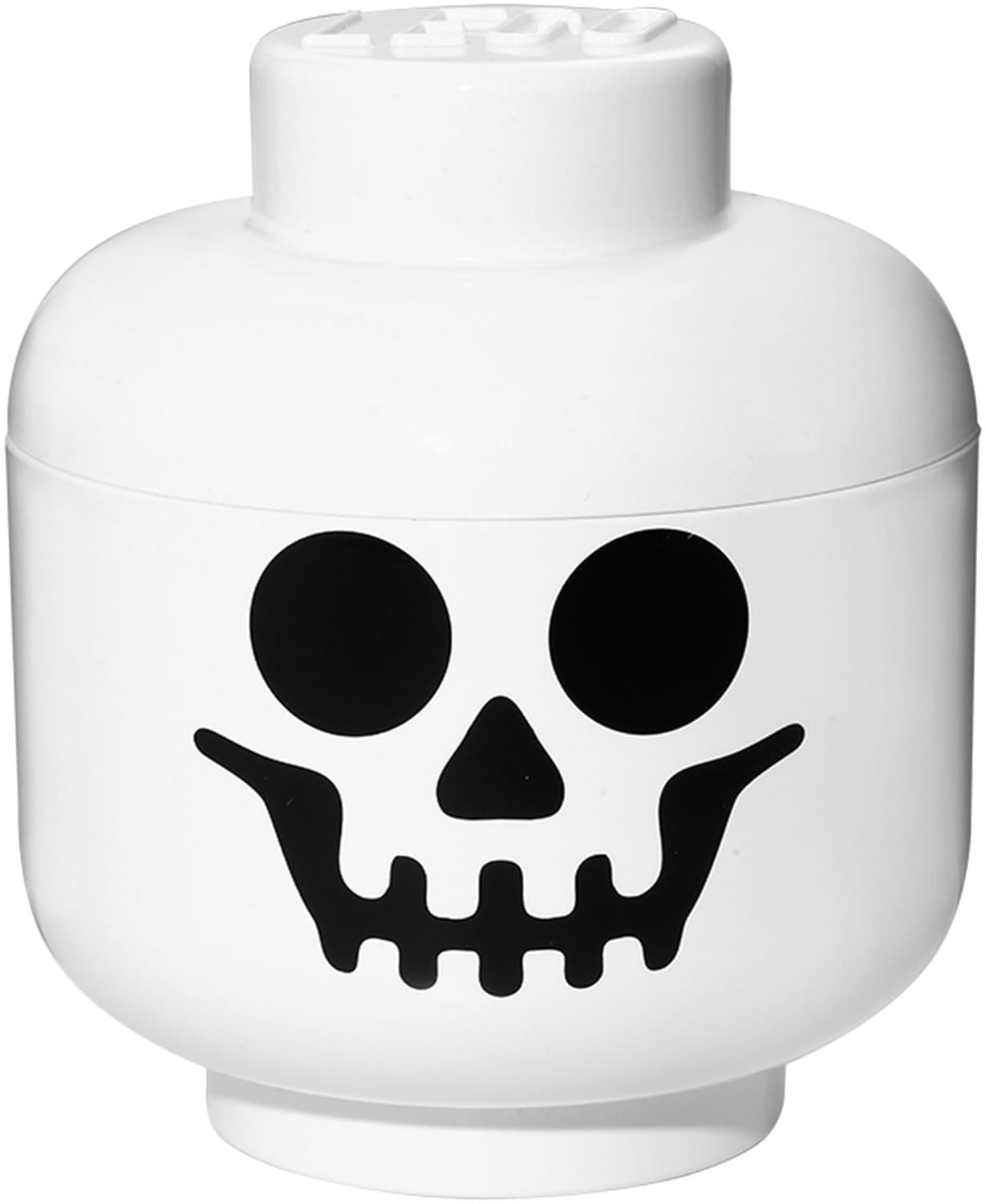 LEGO Large 9 x 10 Inch Plastic Storage Head | Skeleton