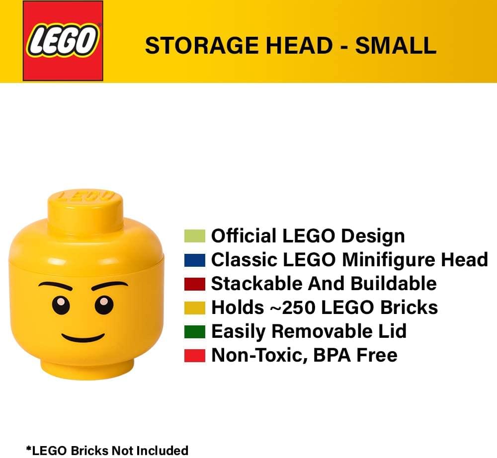 LEGO Mini 4 x 4.5 Inch Plastic Storage Head | Winking