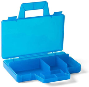 LEGO Sorting Box to-Go Travel Case with Organizing Dividers | Blue
