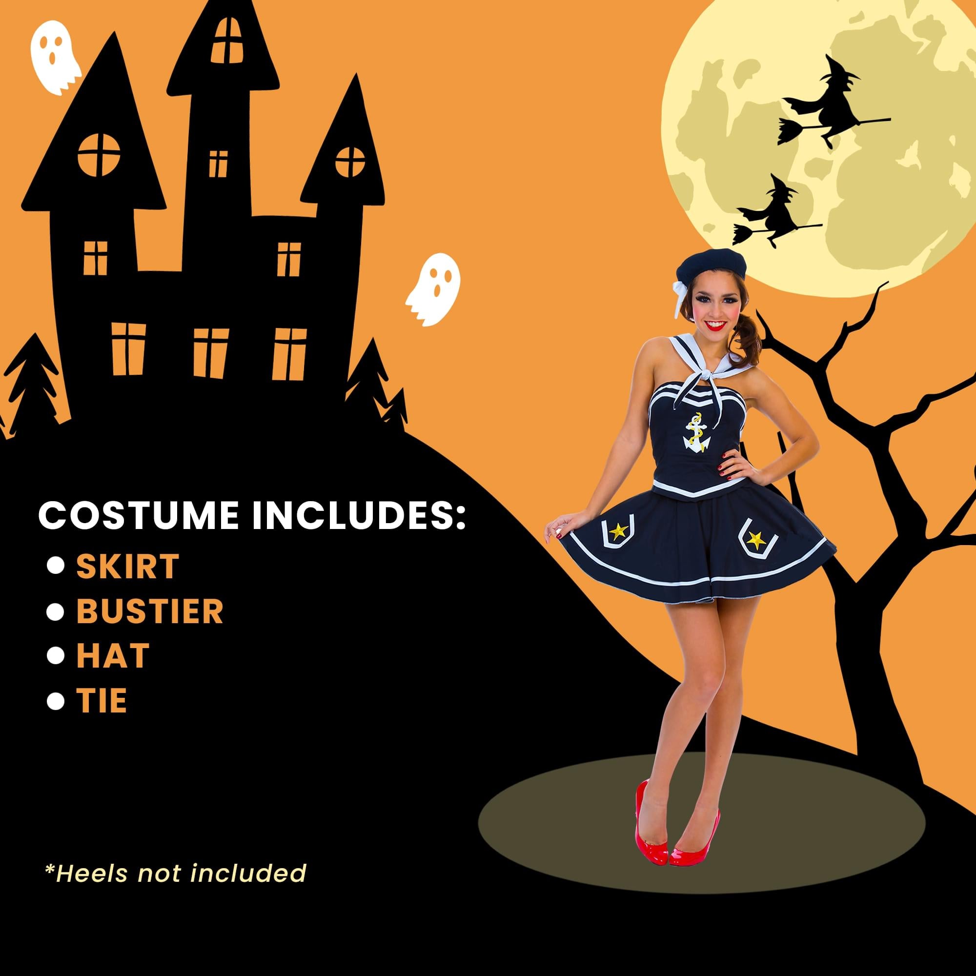 Flirty Sailor Med/ Adult Costume