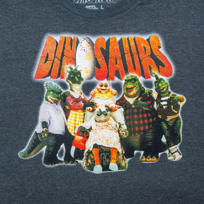 ABC's Dinosaurs Logo & Cast Men's Grey T-Shirt