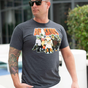 ABC's Dinosaurs Logo & Cast Men's Grey T-Shirt