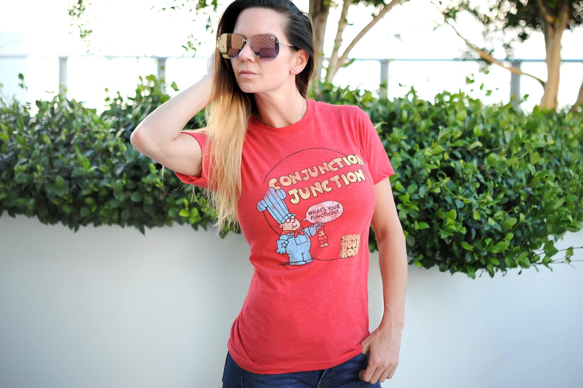 Schoolhouse Rock! “Conjunction Junction” Adult T-Shirt - Red