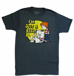 Schoolhouse Rock! "I'm Just A Bill" Men's Grey T-Shirt