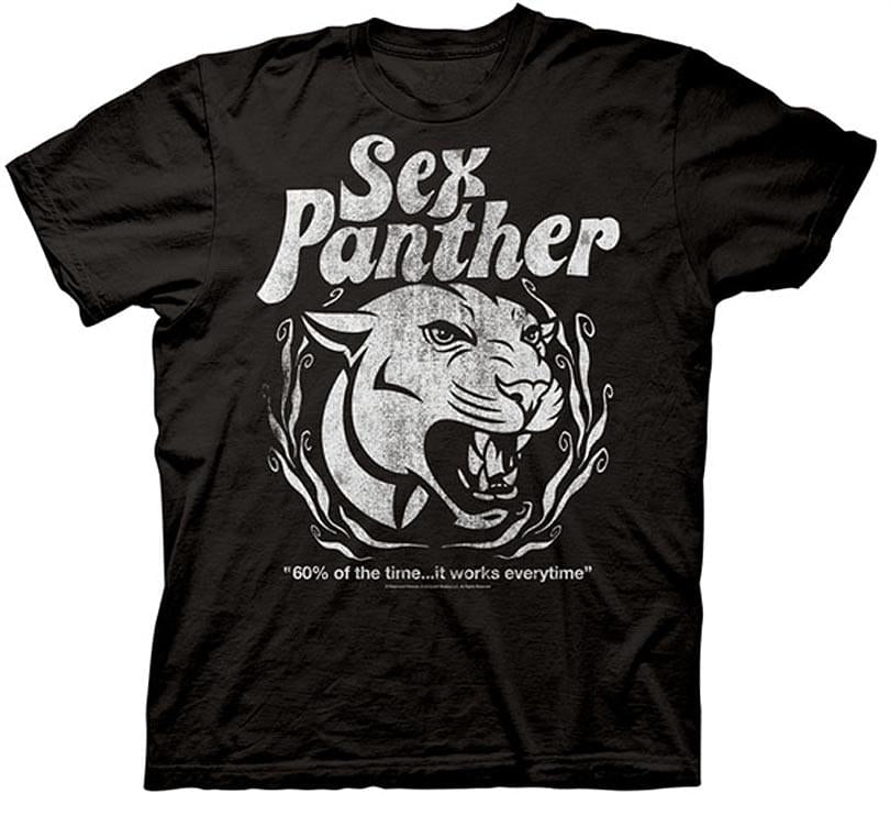 Anchorman Sex Panther Black Adult T-Shirt