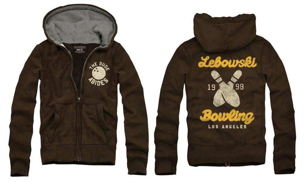 The Big Lebowski Bowling Zip Up Adult Hoodie Sweatshirt