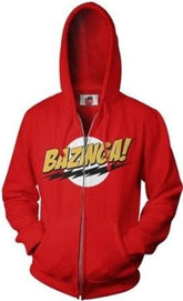 Big Bang Theory Bazinga Zip Adult Hoodie Sweatshirt