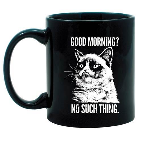 Grumpy Cat Good Morning Coffee Mug