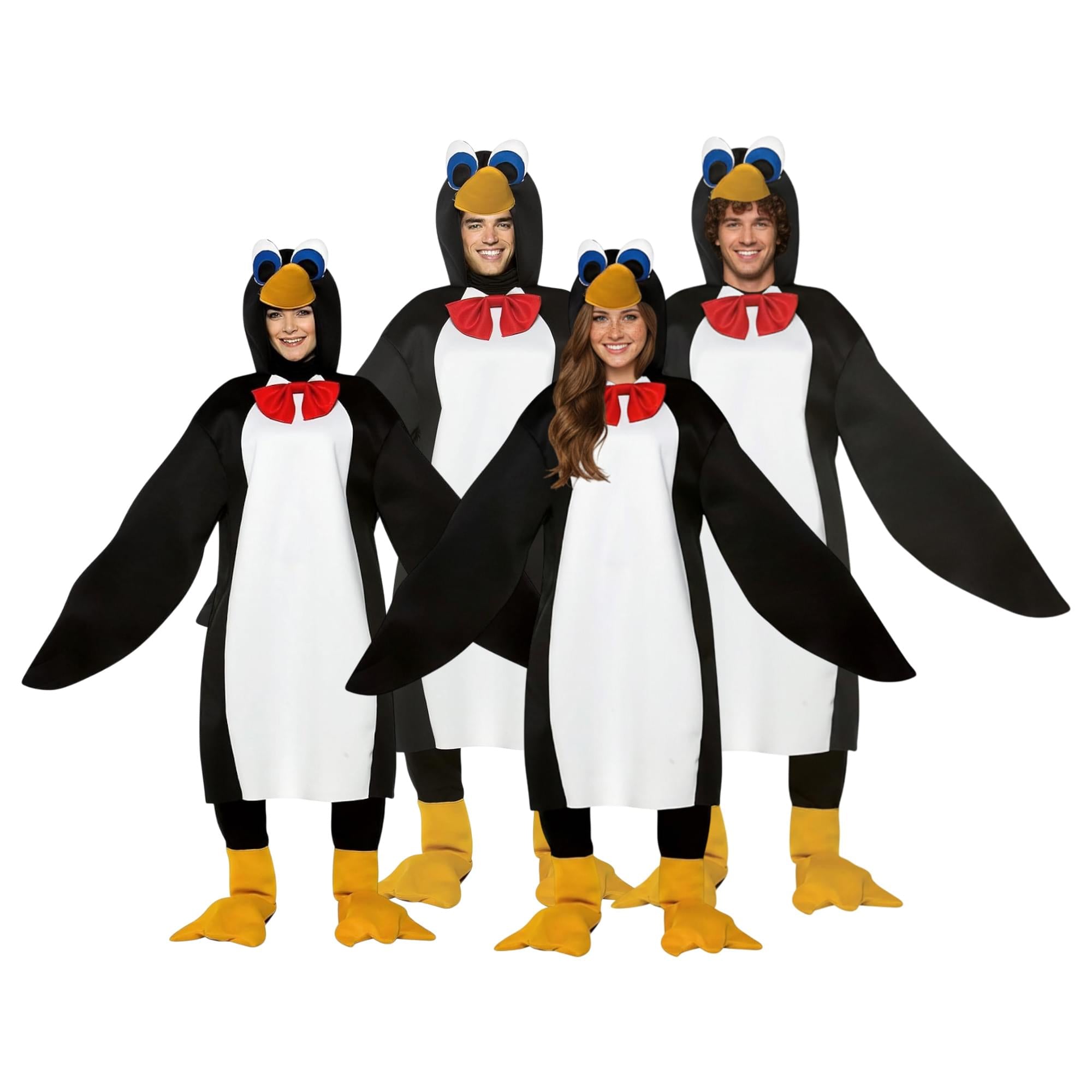 Penguin Adult Group Costume Set of 4