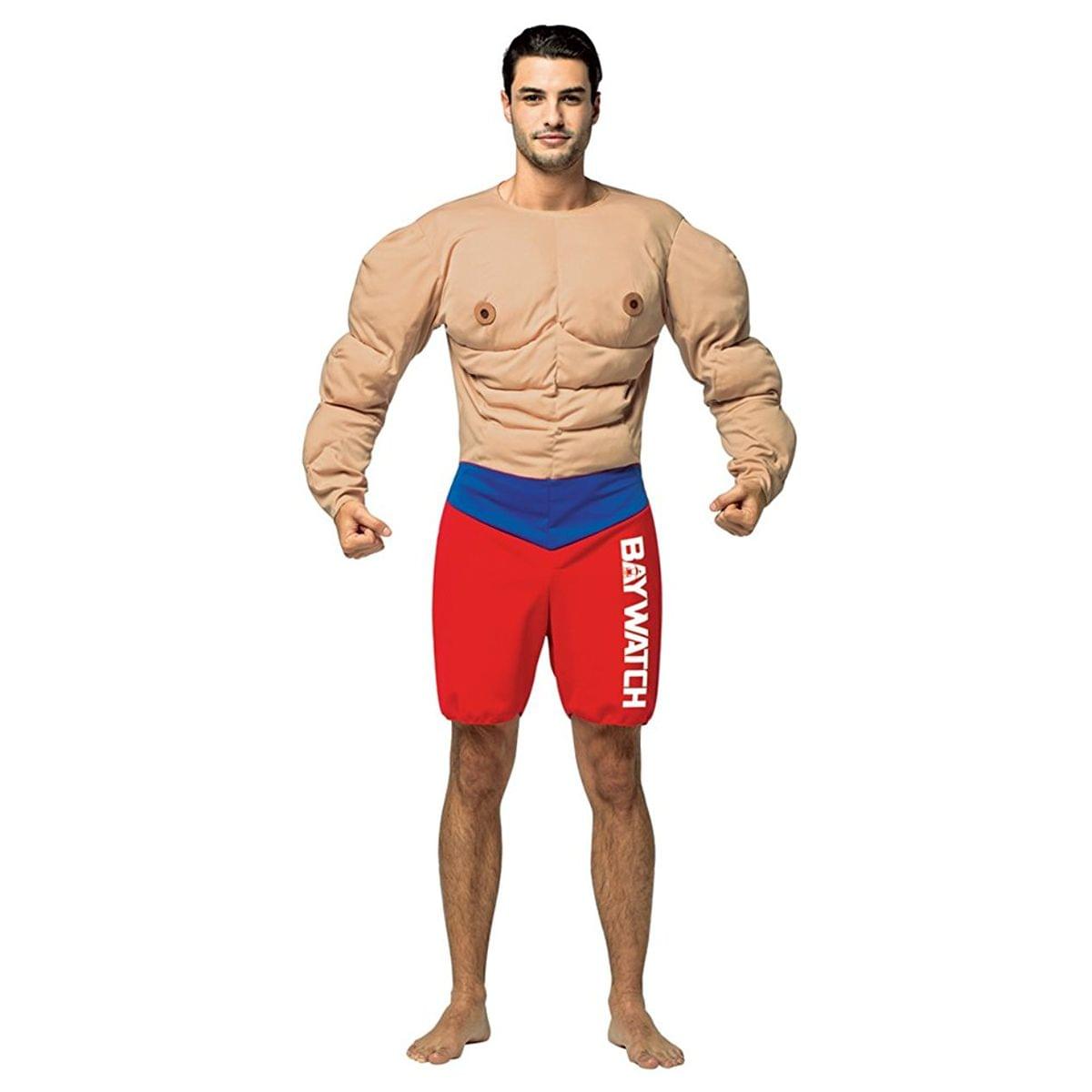 Baywatch Muscle Beach Lifeguard Adult Costume
