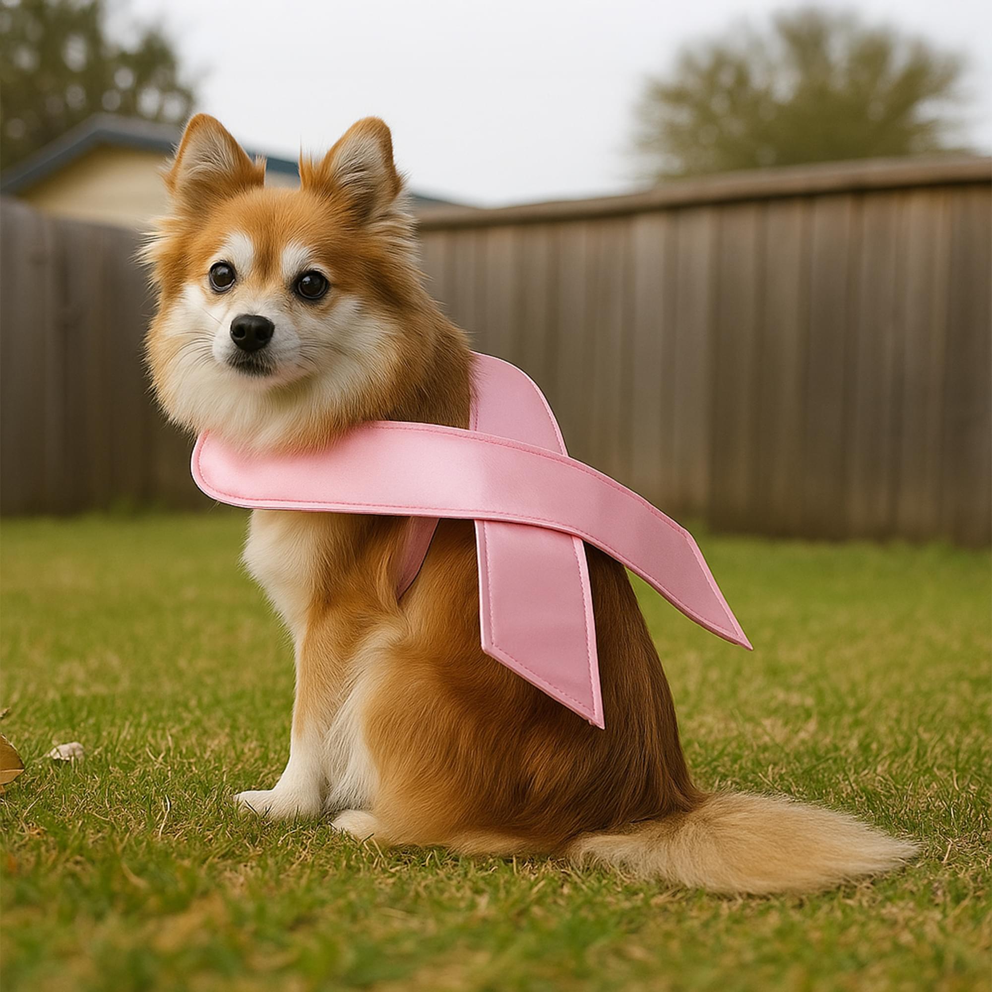 Pink Ribbon Dog Pet Costume