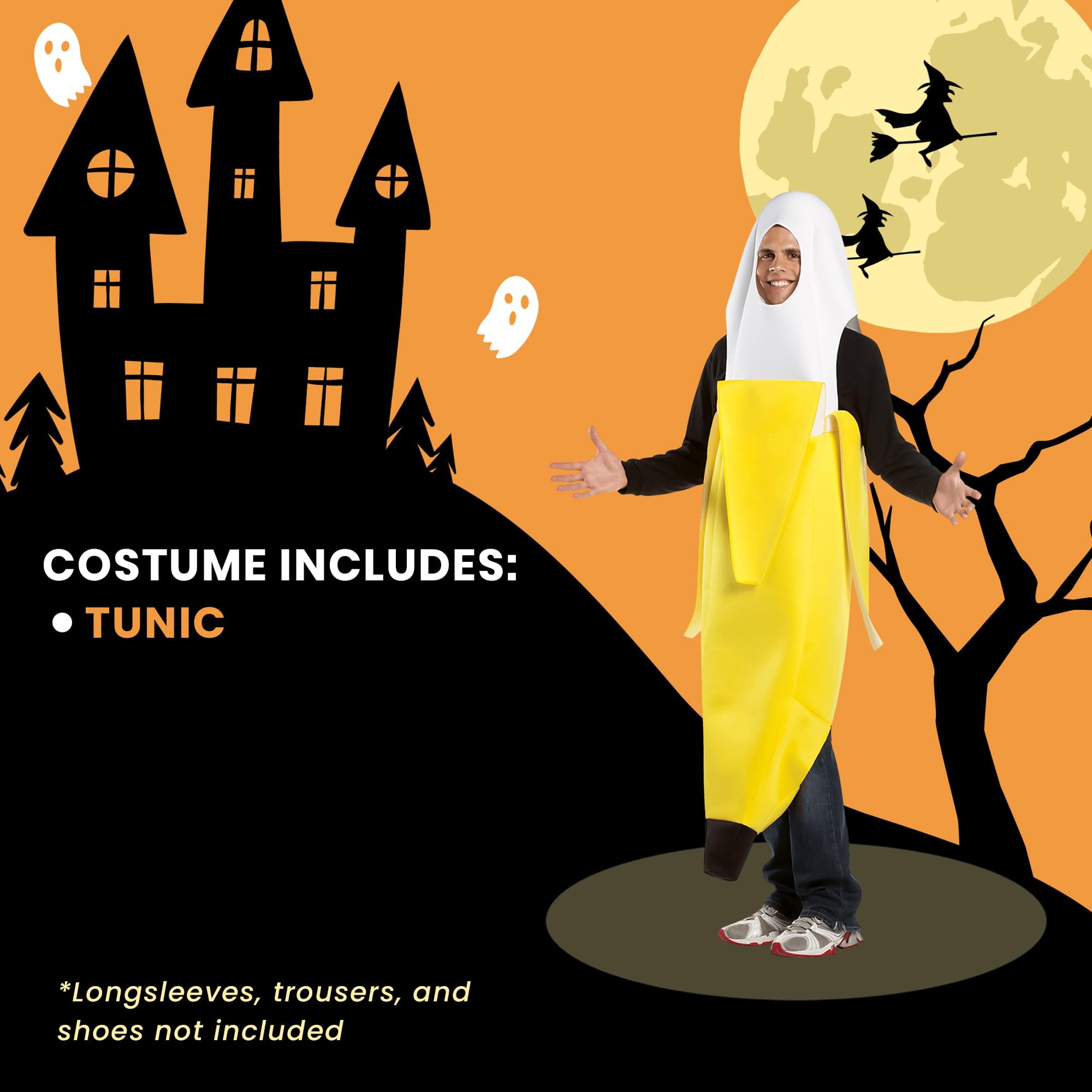 Peeled Banana Adult Costume