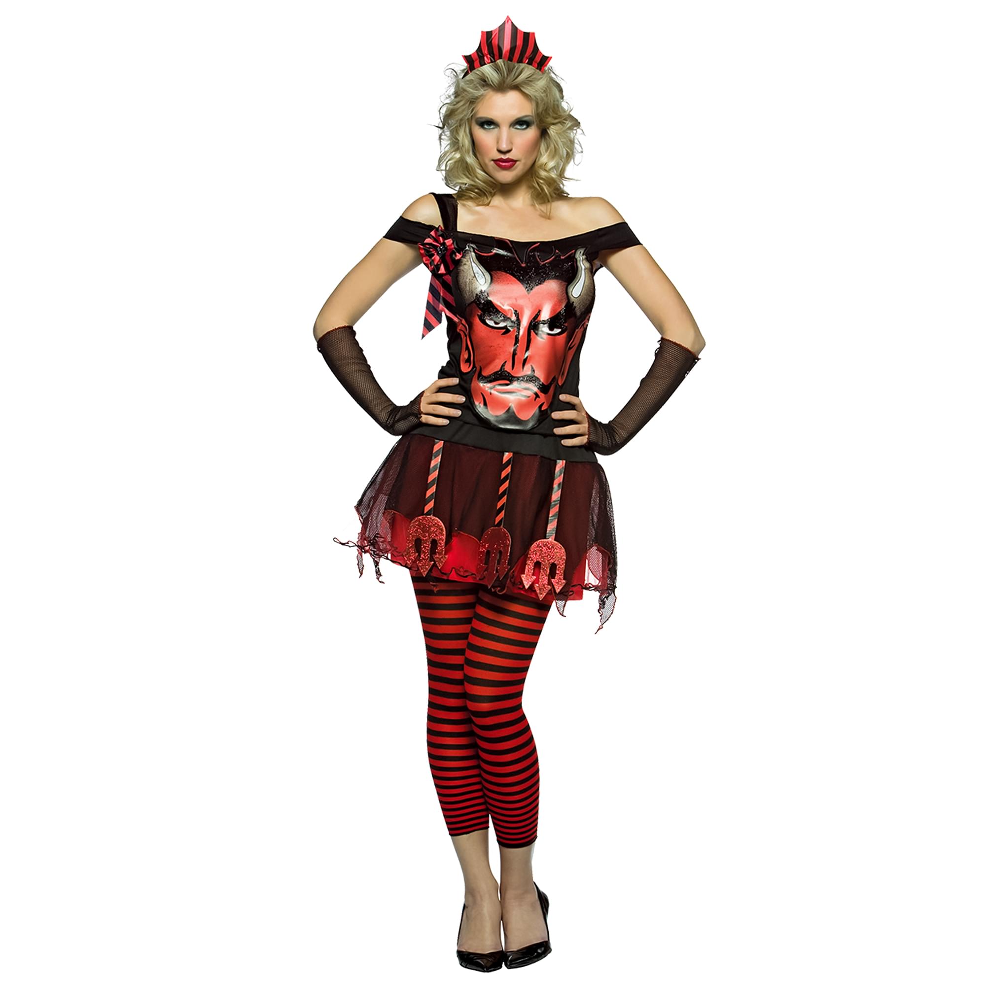 Devil Face Adult Women's Costume Dress