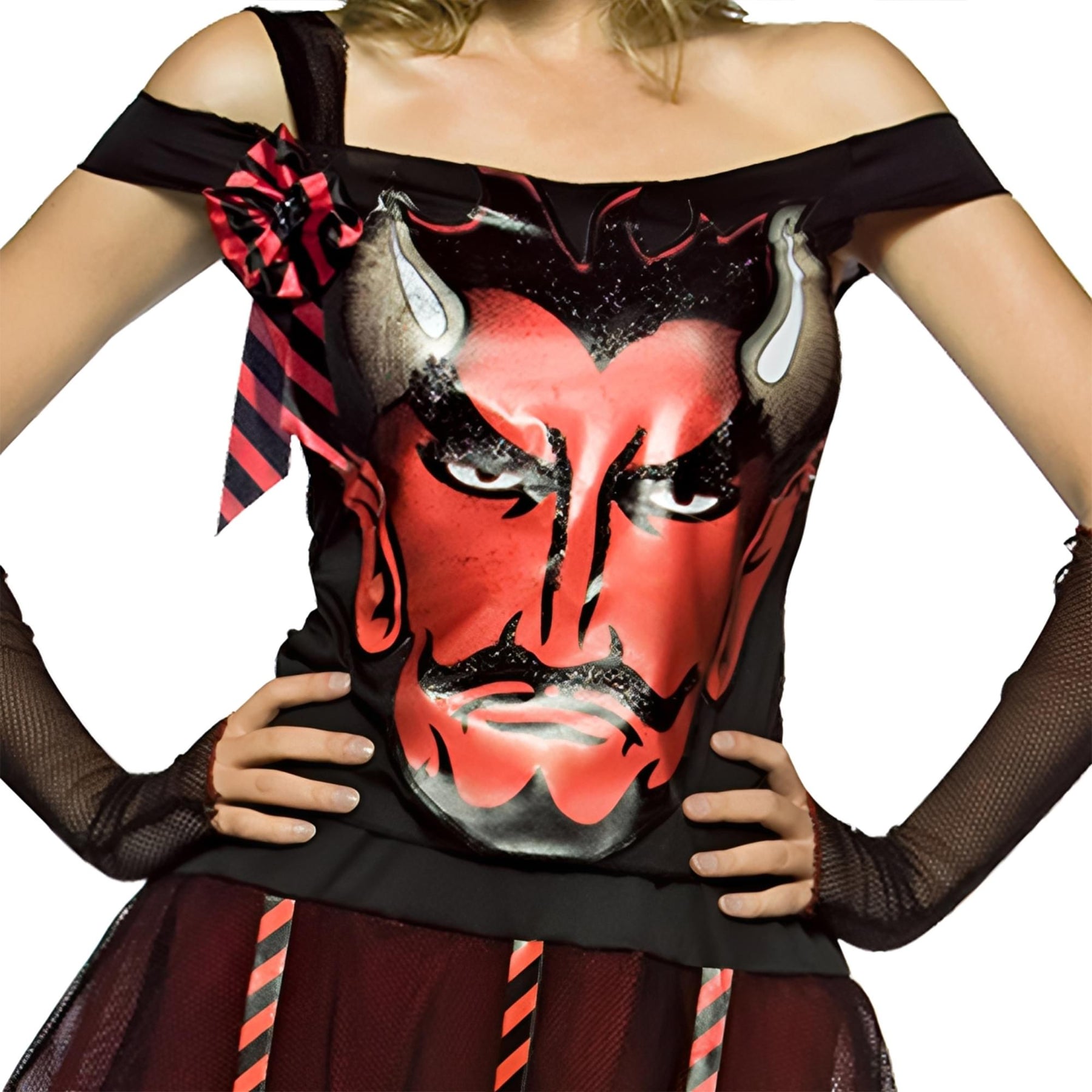 Devil Face Adult Women's Costume Dress