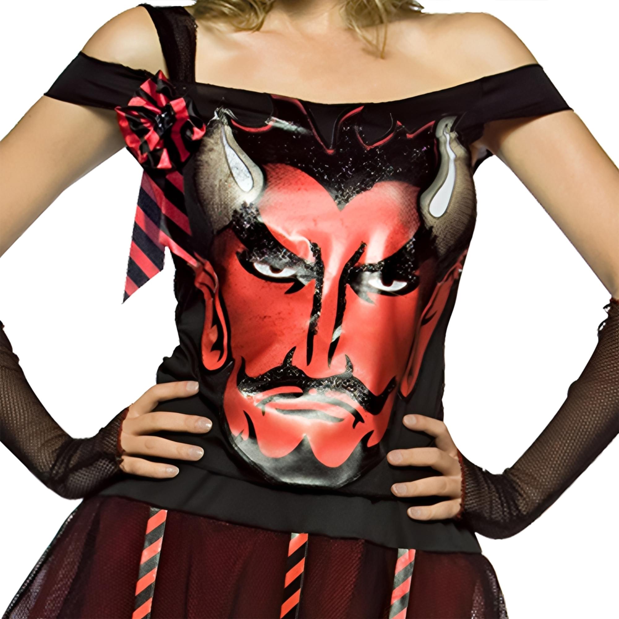 Devil Face Adult Women's Costume Dress