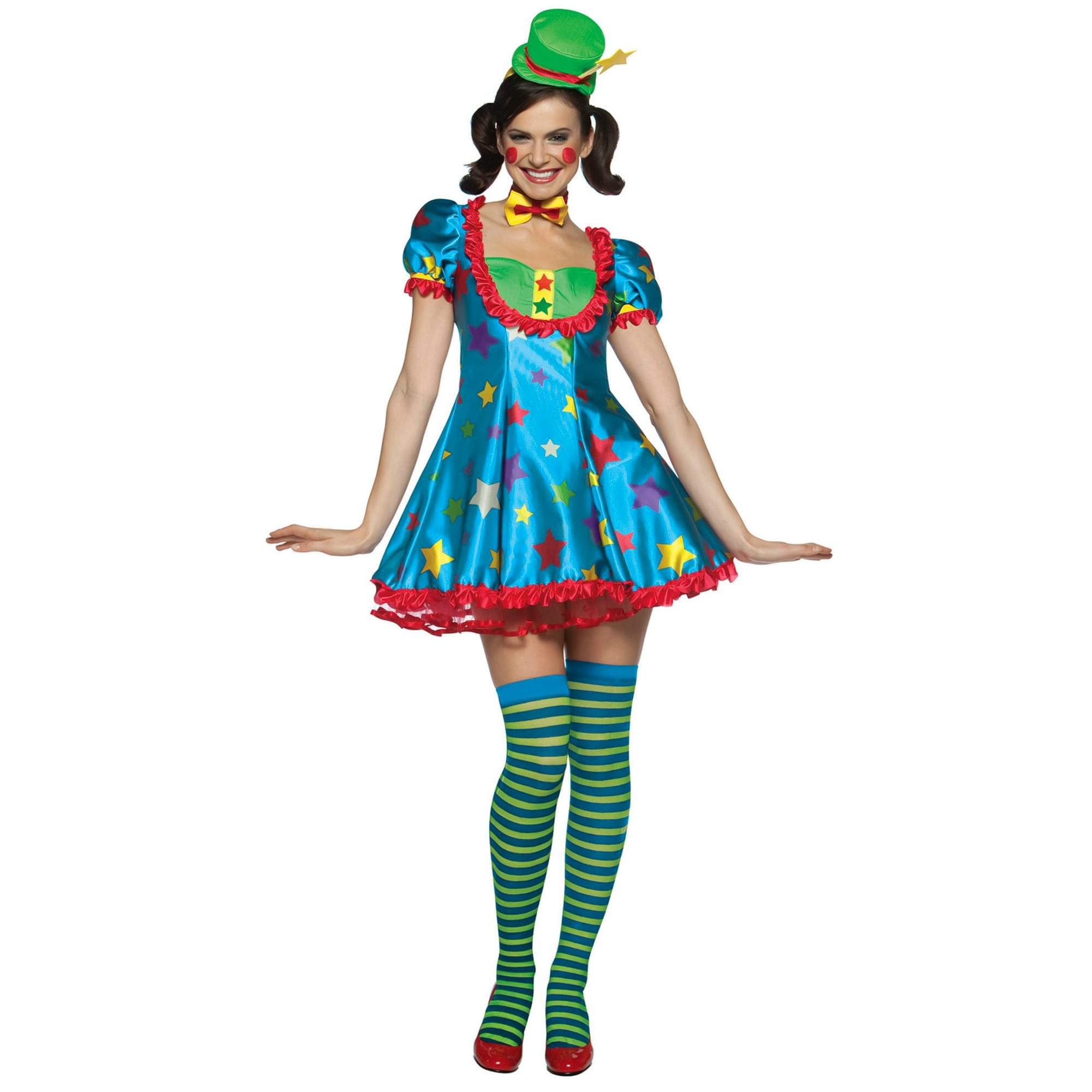 Star Clown Adult Women's Costume Dress