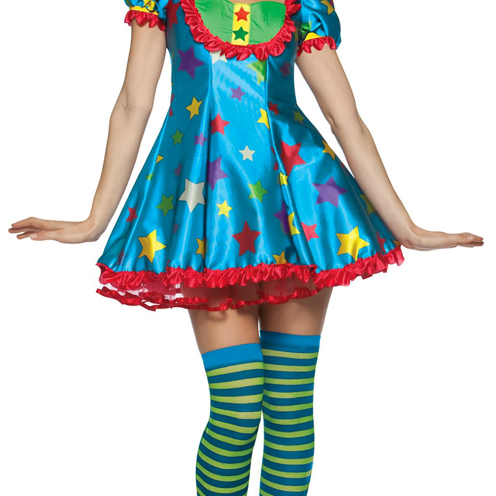 Star Clown Adult Women's Costume Dress