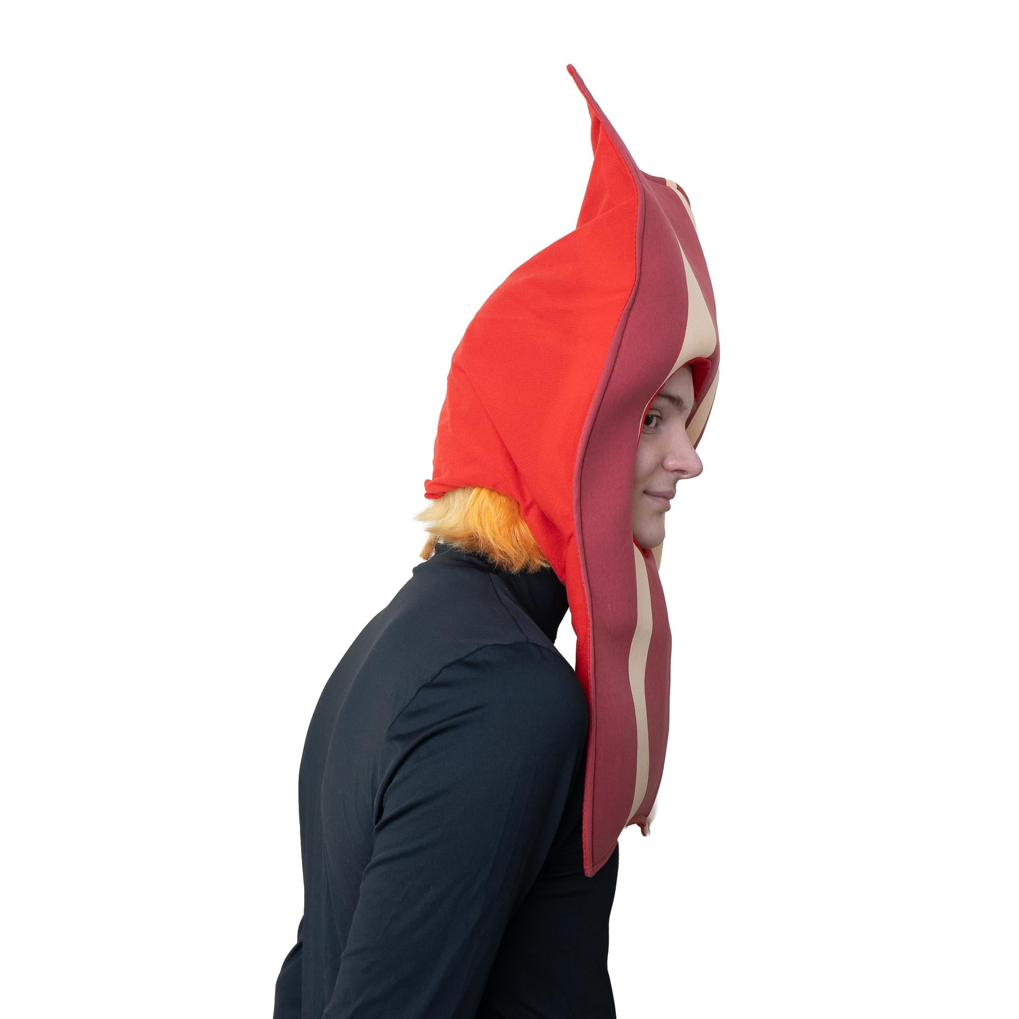 Bacon Open Face Costume Mask Adult One Size