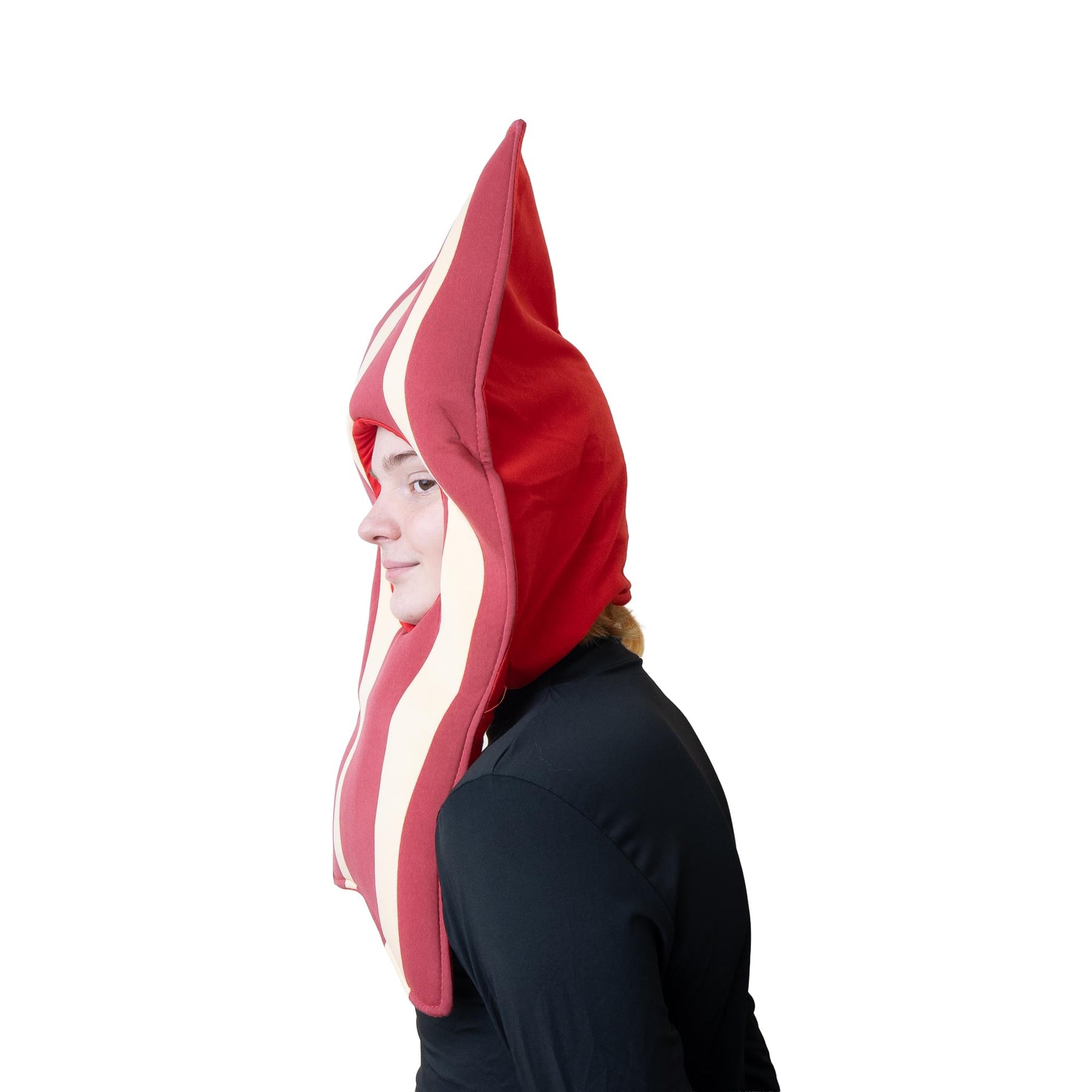 Bacon Open Face Costume Mask Adult One Size