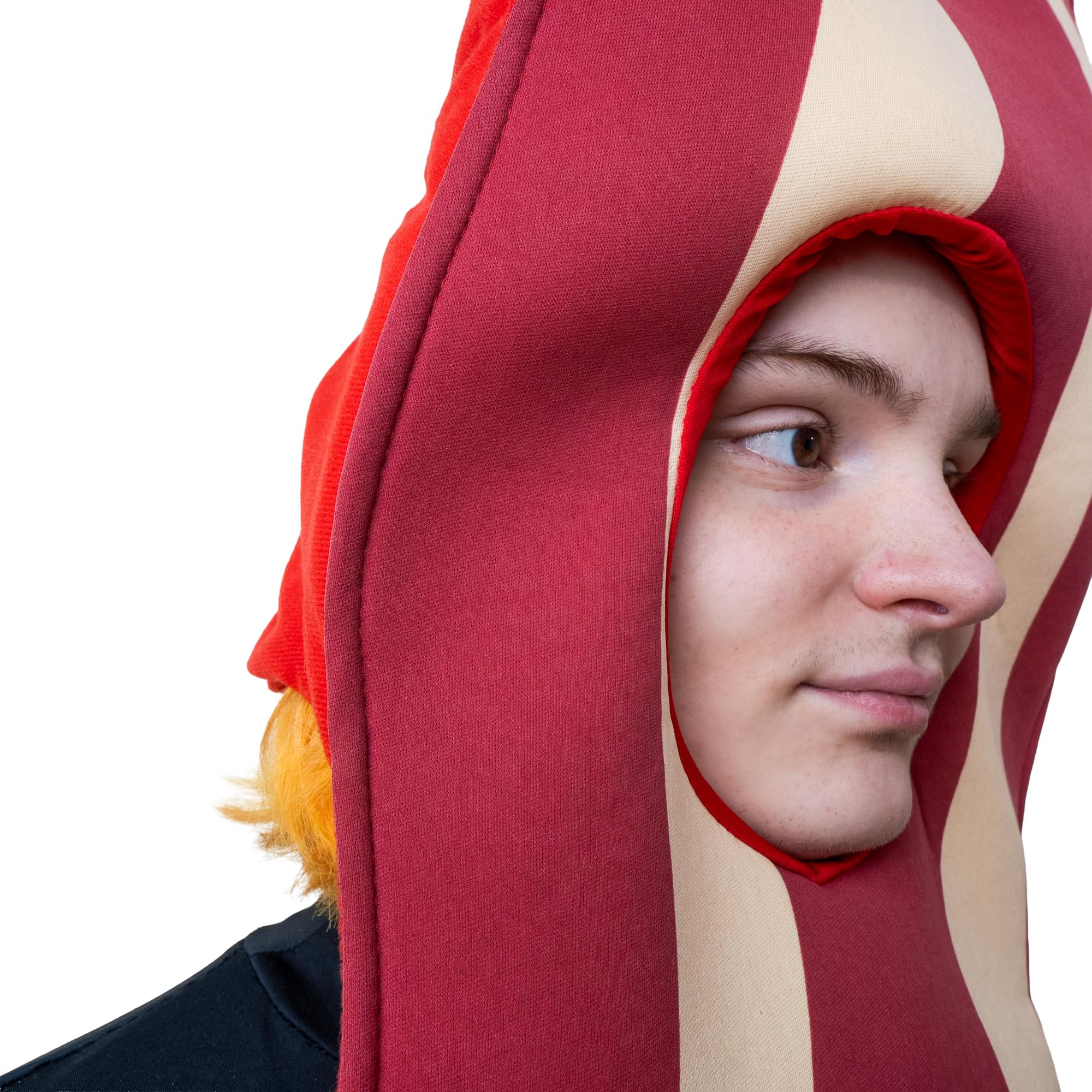Bacon Open Face Costume Mask Adult One Size