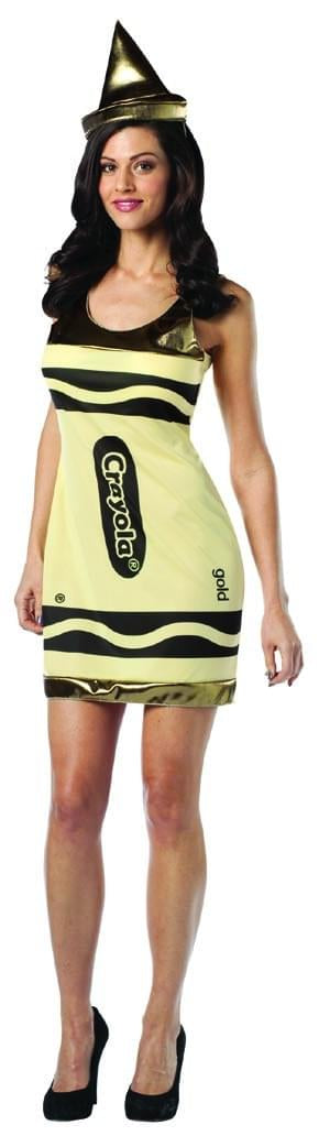 Crayola Gold Tank Costume Dress Adult