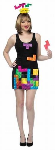 Tetris Interactive Game Adult Costume Dress