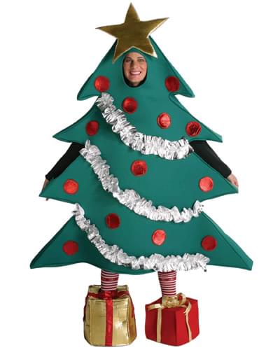 Christmas Tree Costume With Shoe Boxes Adult