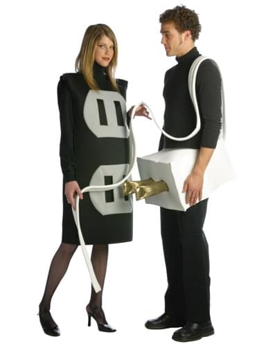 Plug & Socket Couples Costume Adult Plus