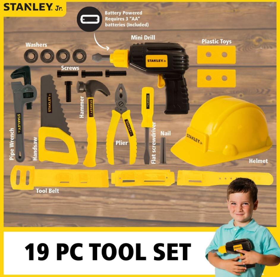 Stanley Jr. Deluxe Plastic Tool Set #B