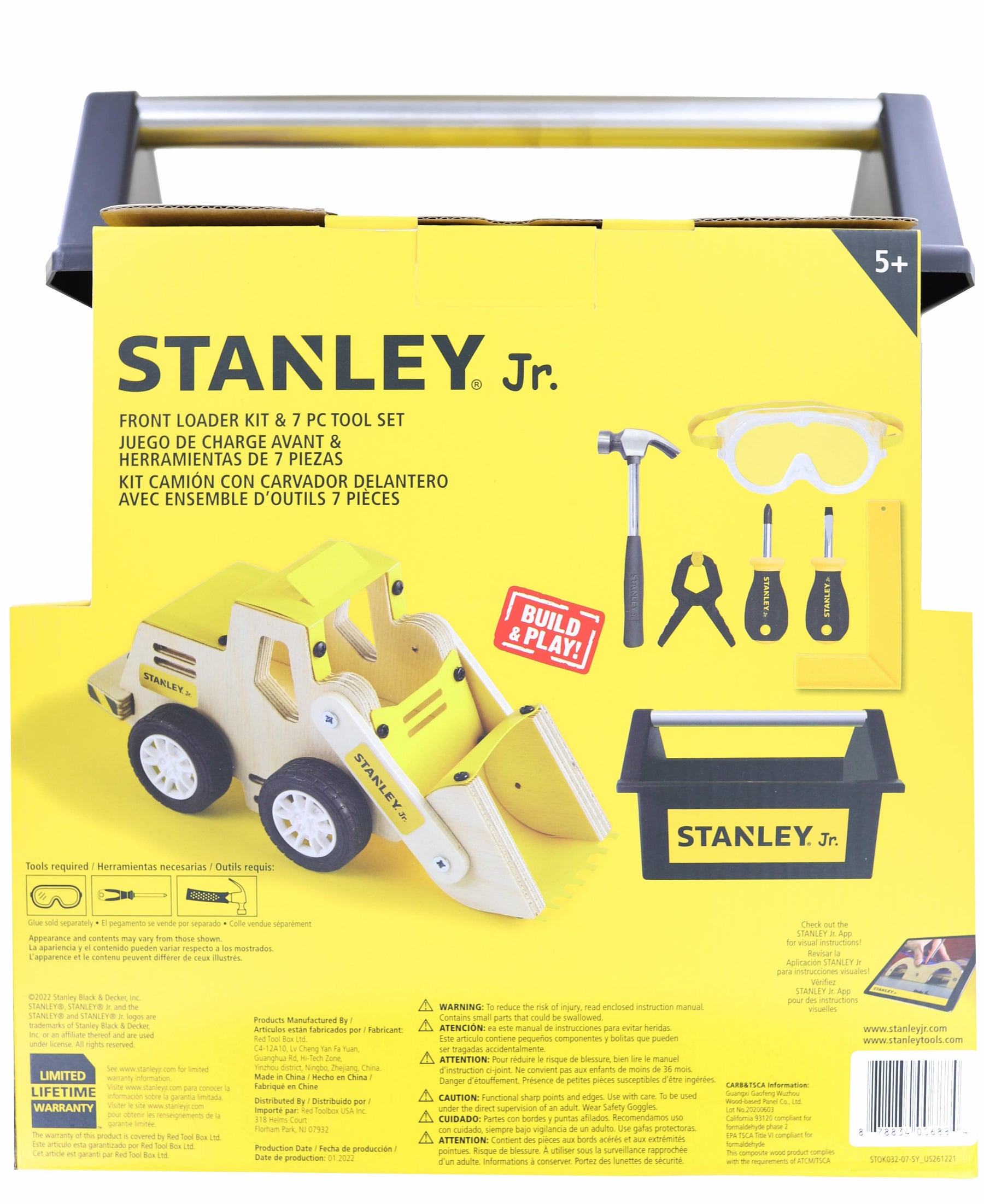 Stanley Jr. 7 Piece Tool Set | Real Tools for Kids