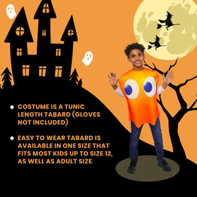 Pac-Man Clyde Ghost Child Costume | One Size