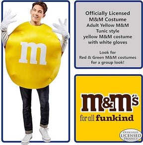 M & M Yellow Adult Costume | One Size