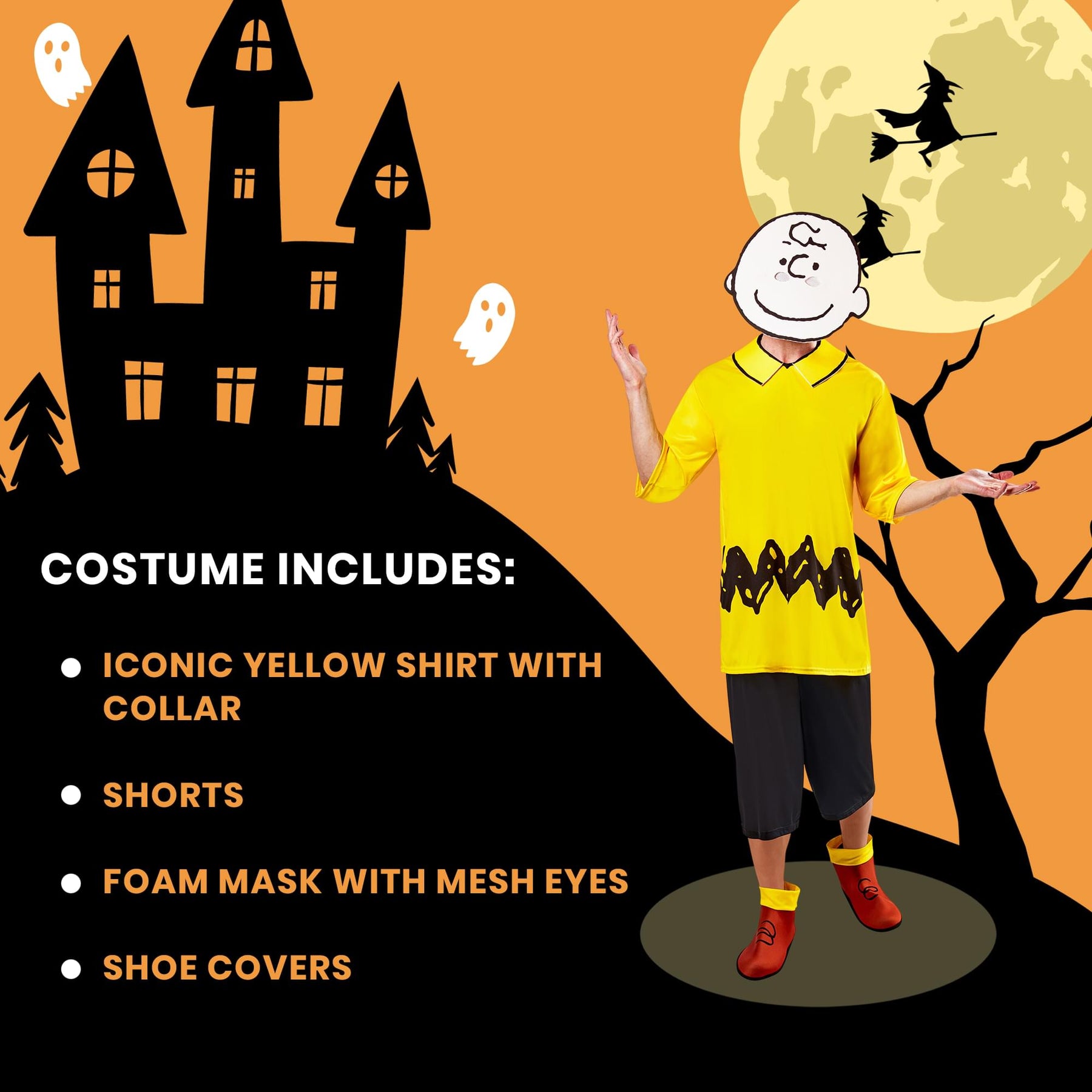 Charlie Brown Men's Costume