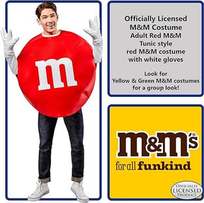M & M Red Adult Costume | One Size