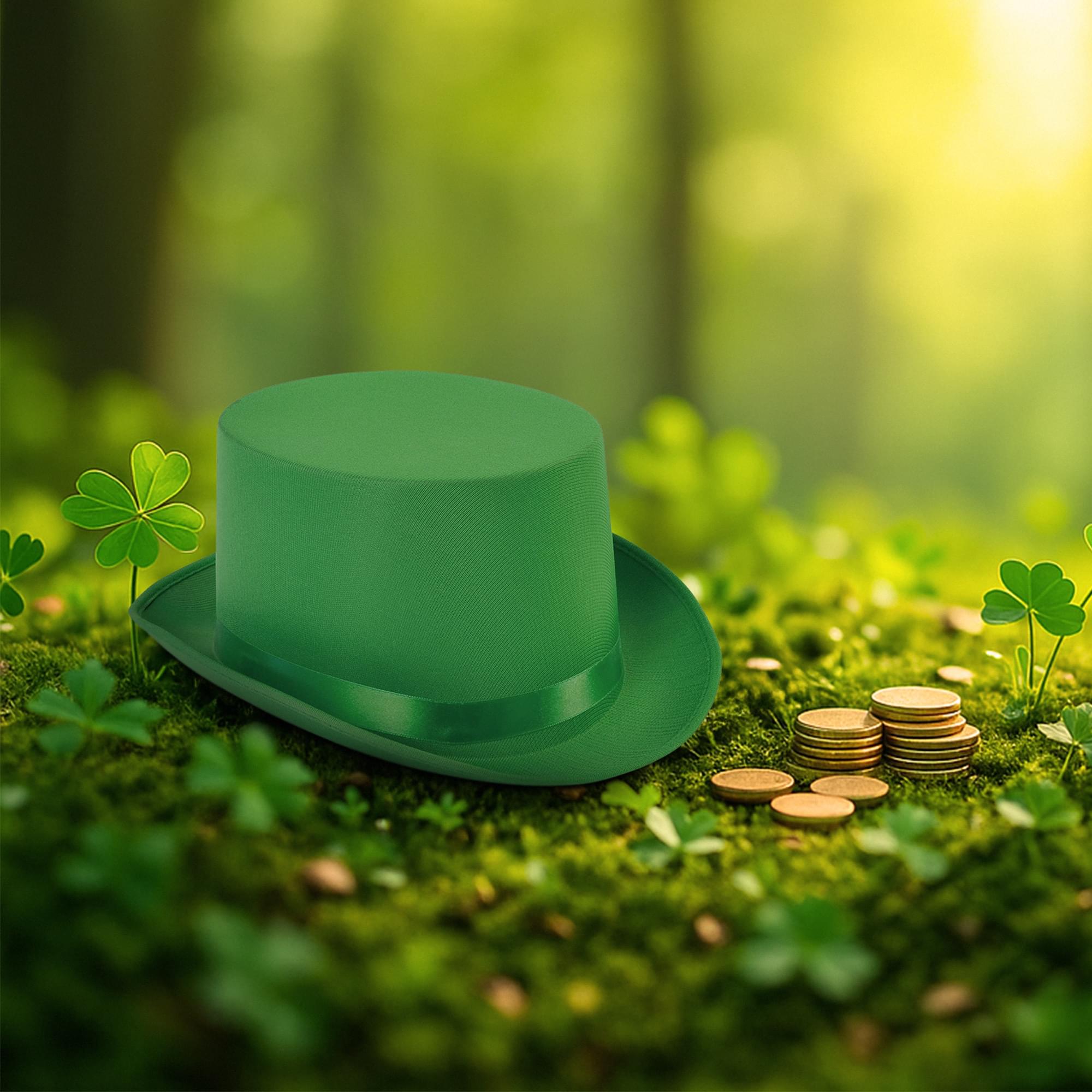 Green Top Hat Adult Costume Accessory