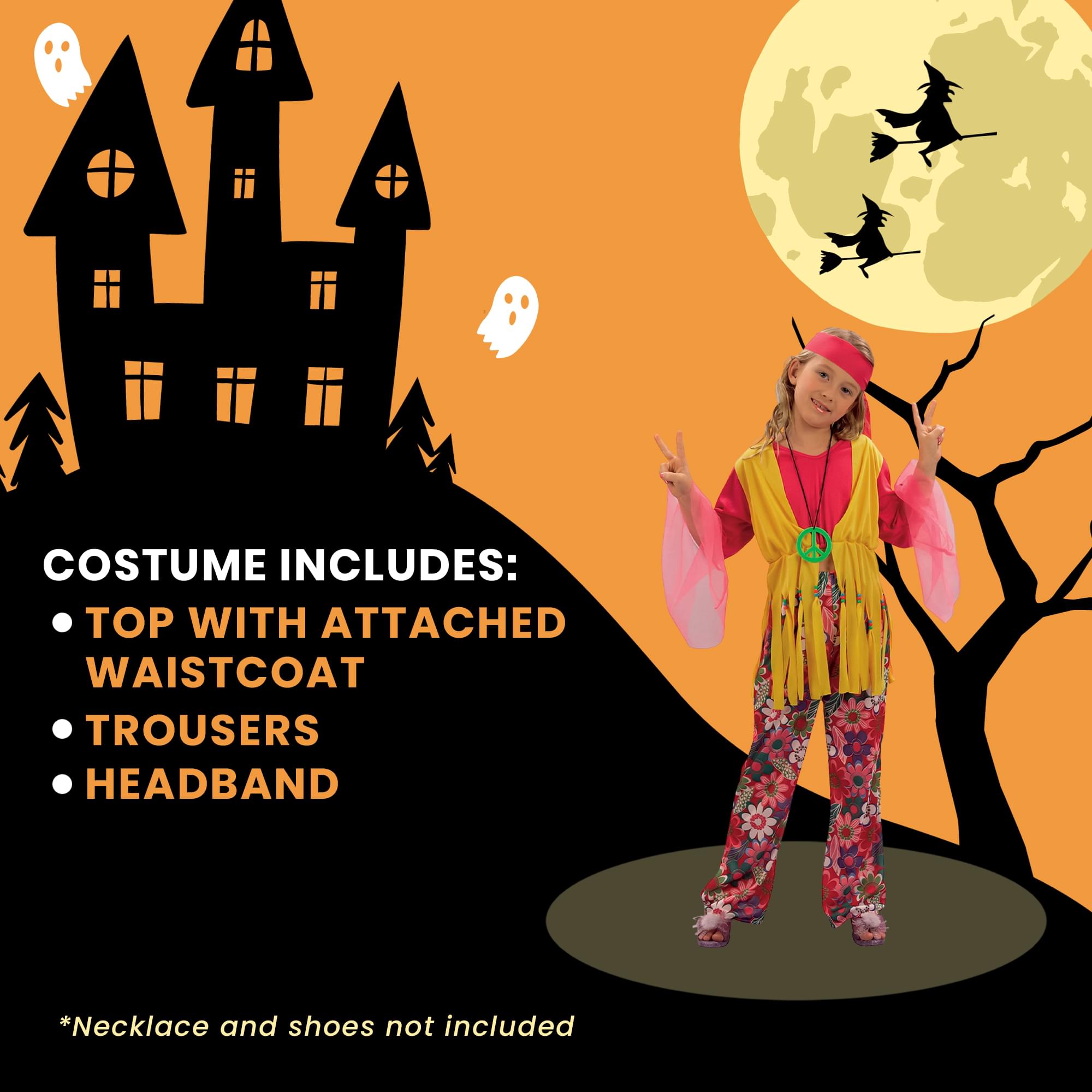 60's Hippy Girl Child Costume