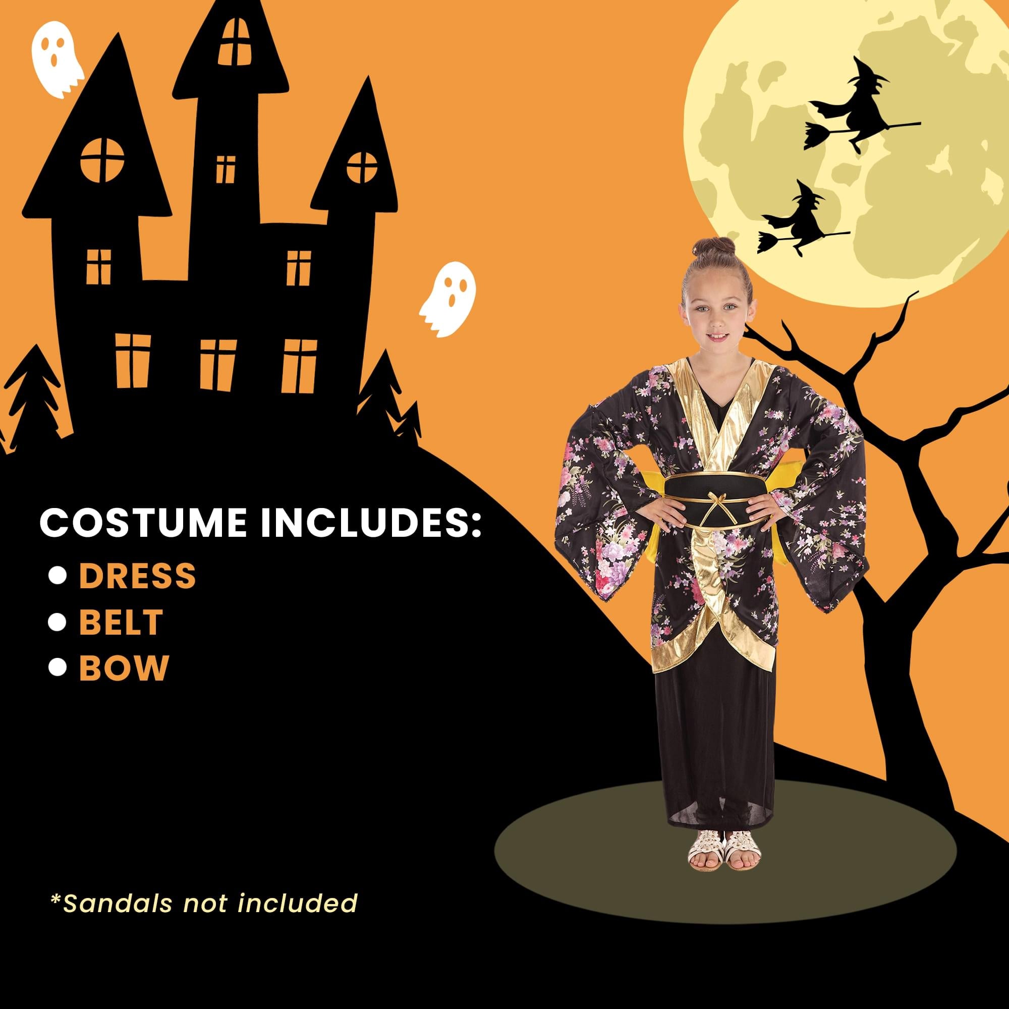 Japanese Geisha Child Costume | 5-7 Years