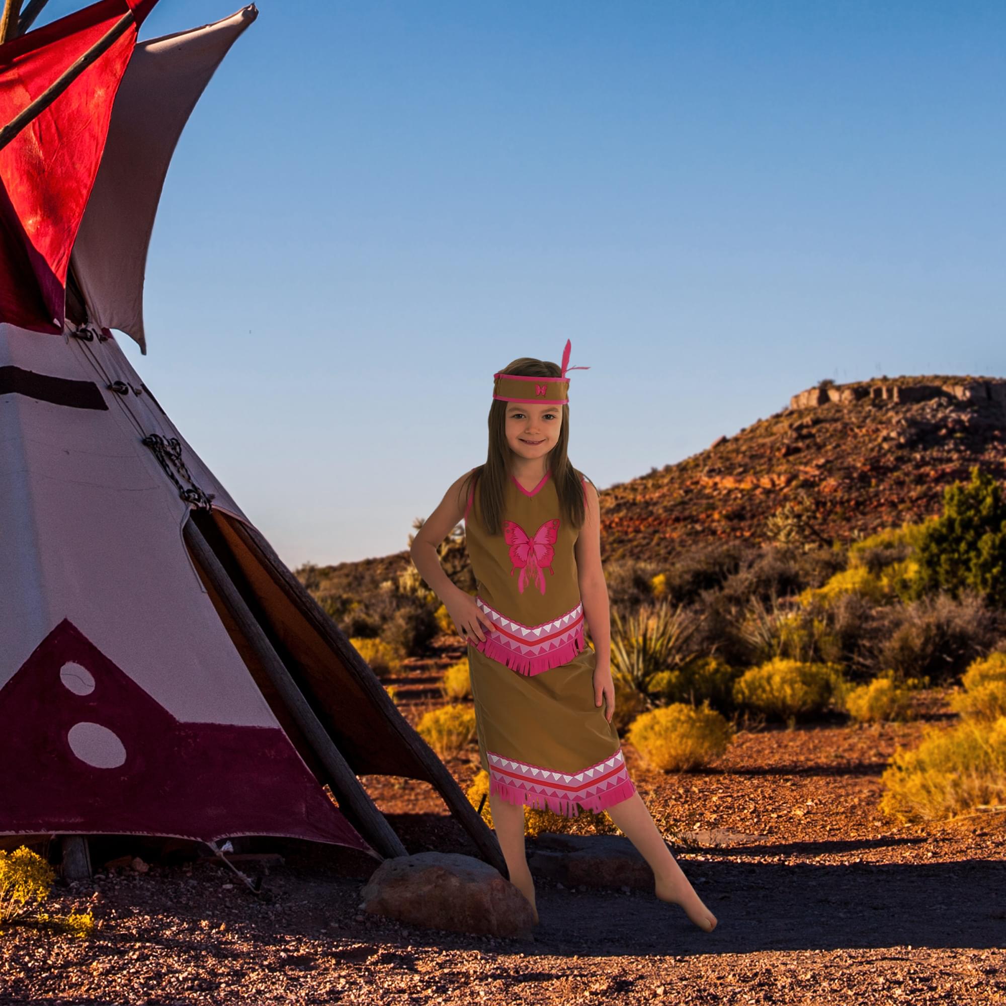 Indian Squaw Child Costume