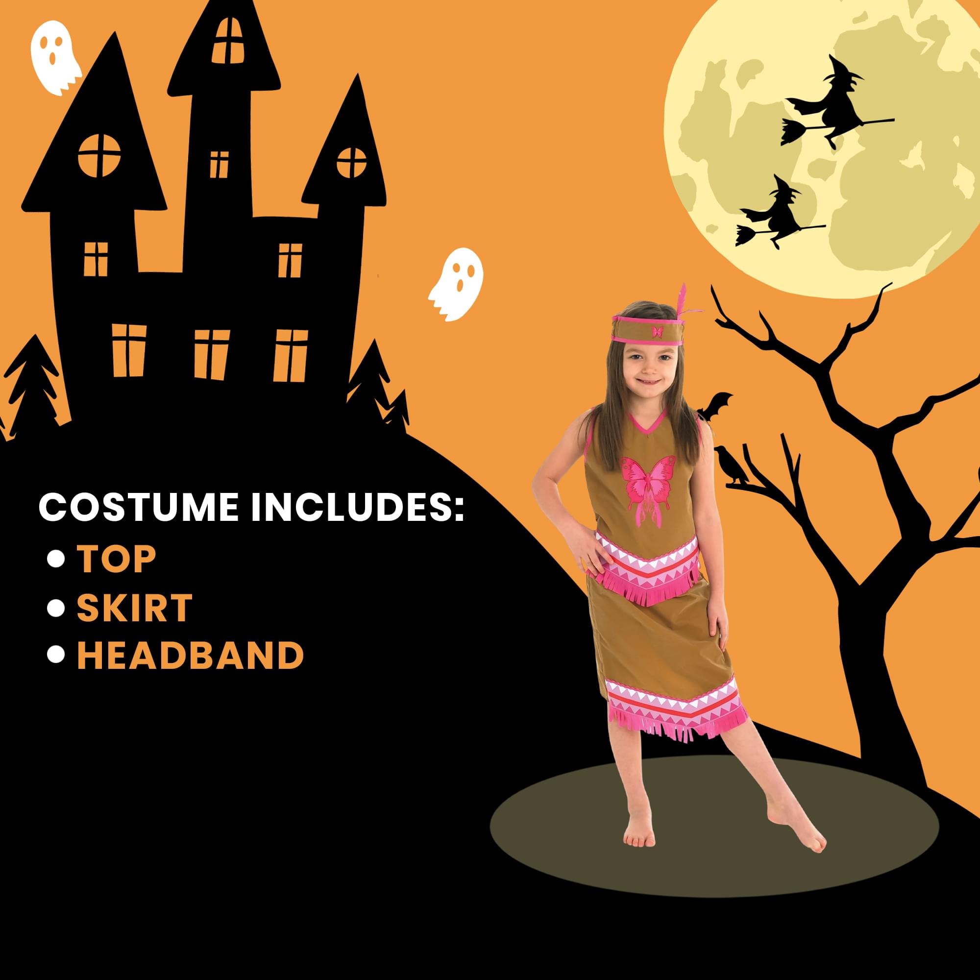 Indian Squaw Child Costume